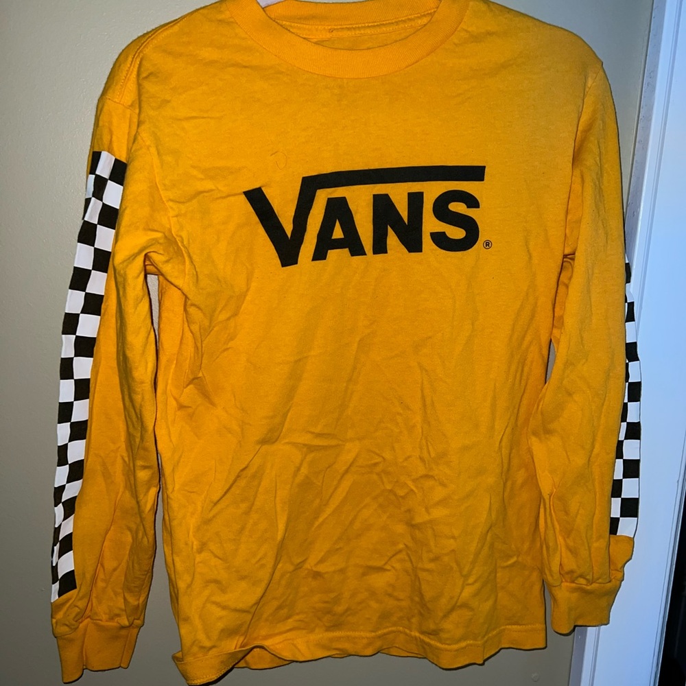 VANS Small Yellow Long Sleeve